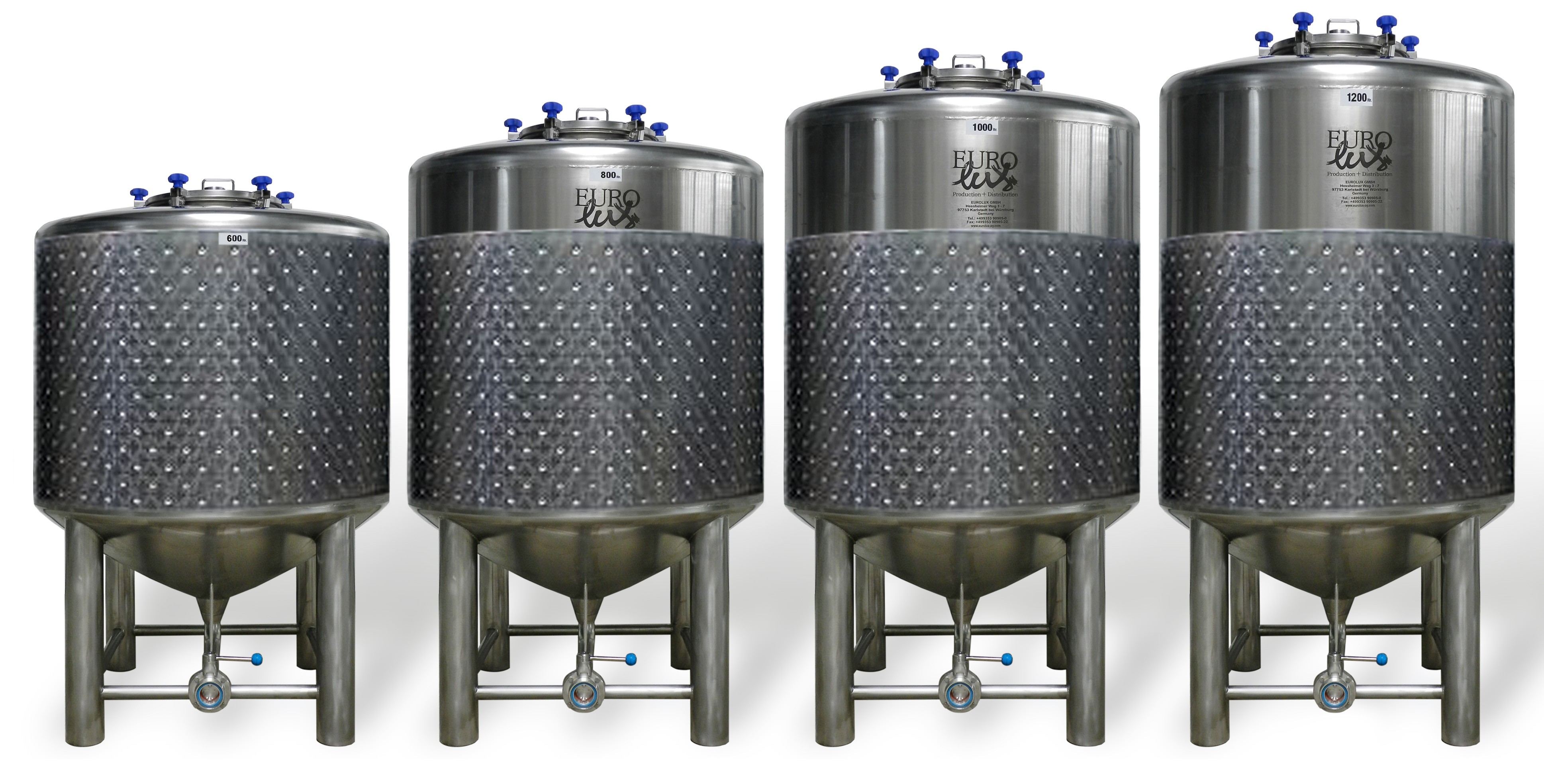 600 litre Eurolux Beer Tanks / Fermentation Tanks/ Pressure Tanks
